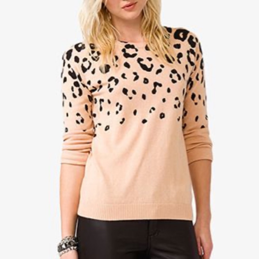 Forever 21 Wool-Blend Cheetah Sweater